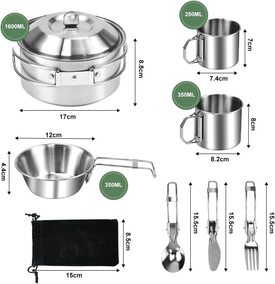 Compact Outdoor Camping Cutlery Set - Image 2