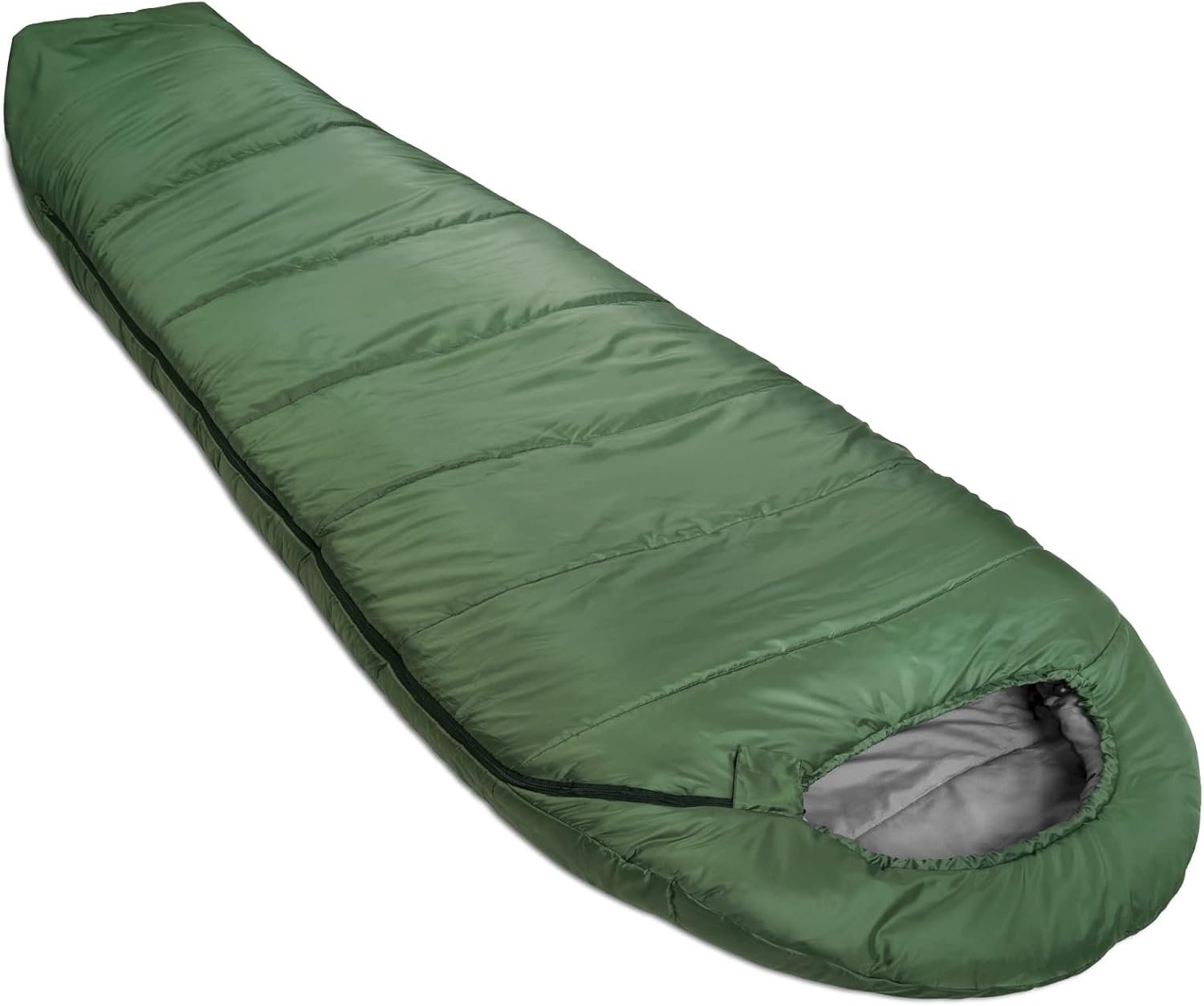 Olive Green Mummy Cold Weather Sleeping Bag
