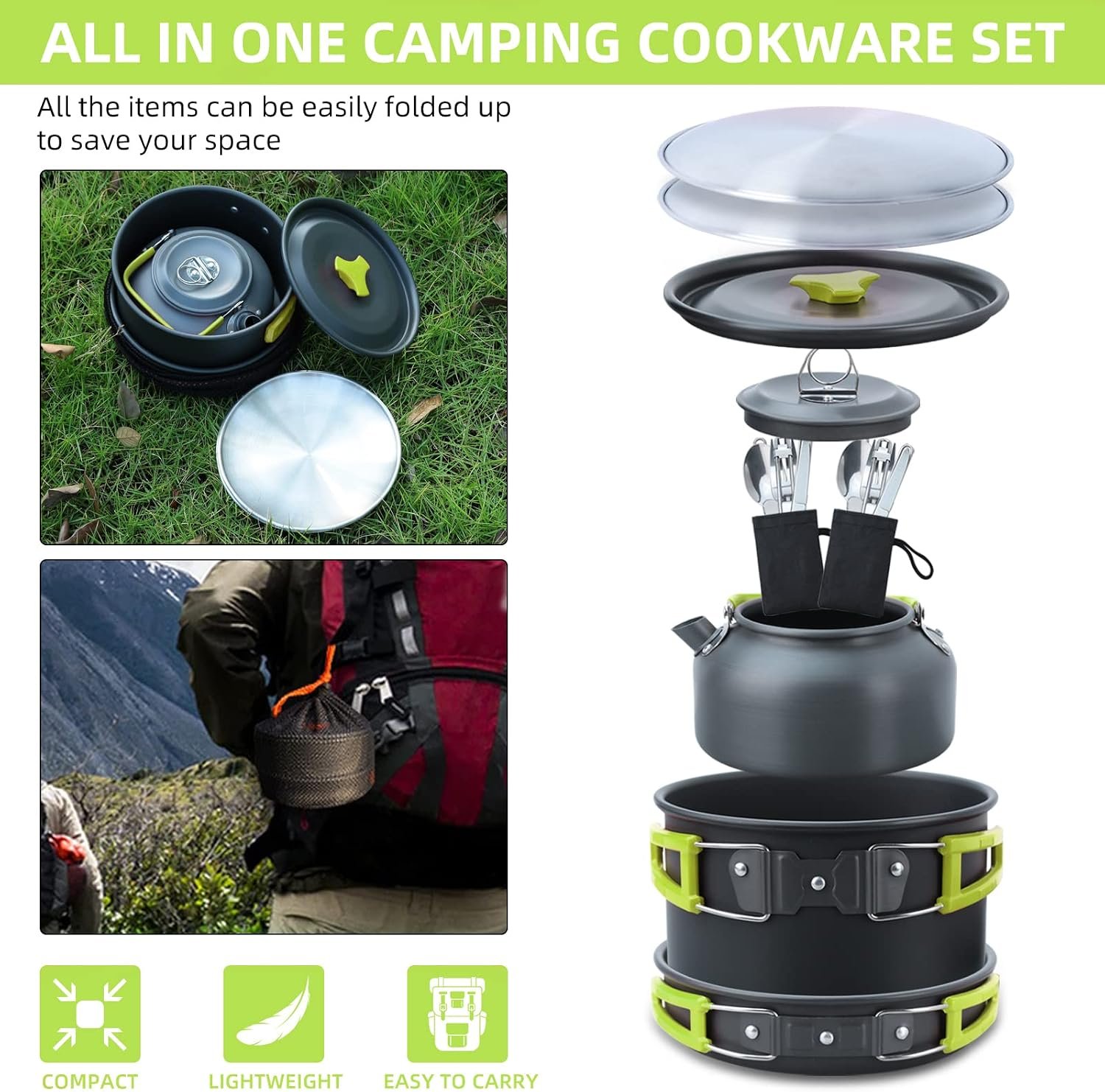 16-Piece Lightweight Non-Stick Cookware Set - Image 2