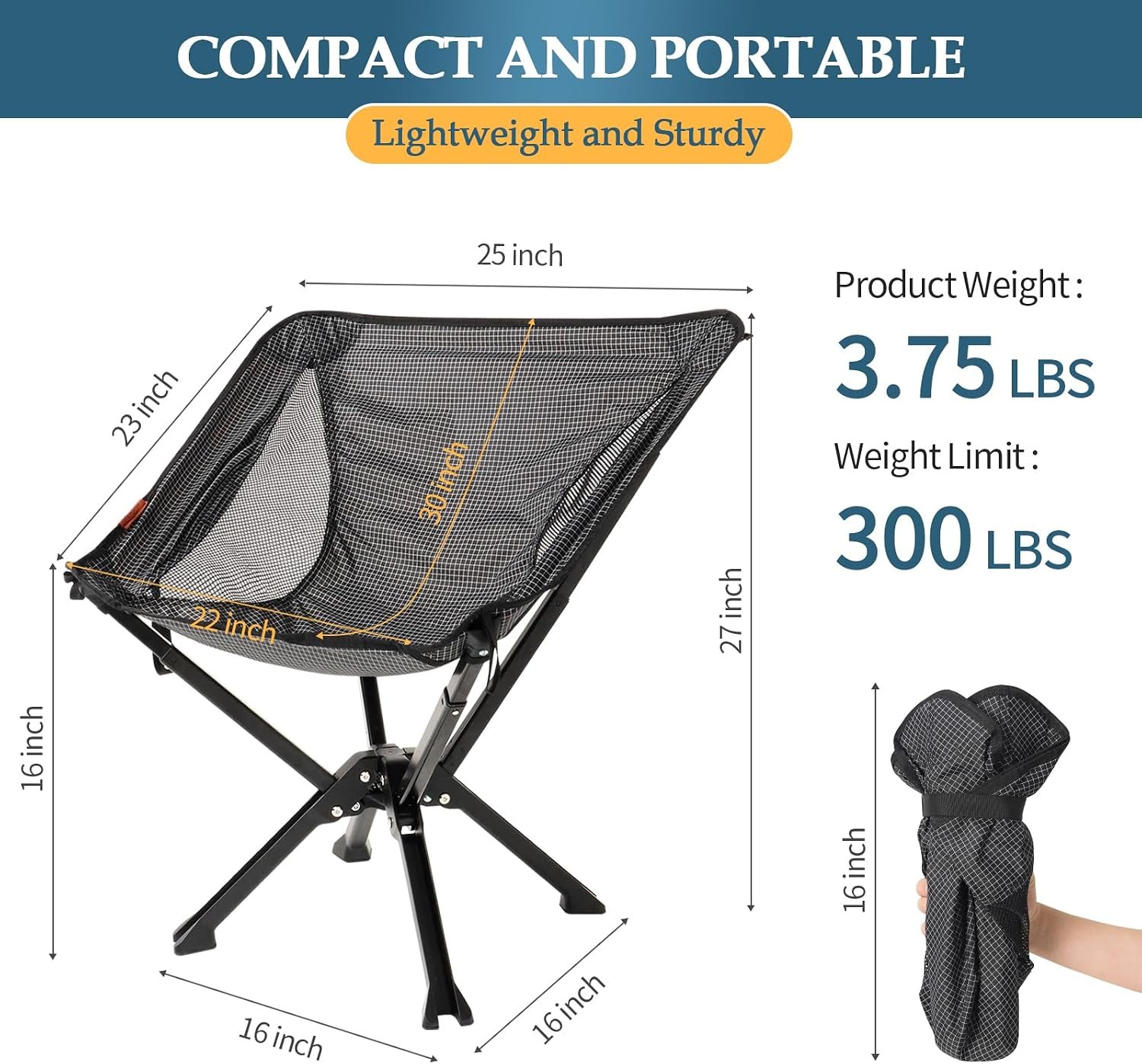 Ultralight Portable Folding Camping Chair - Image 2