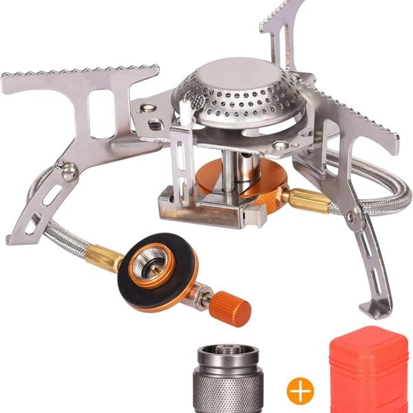 Portable Camping Gas Stove with Propane Adapter