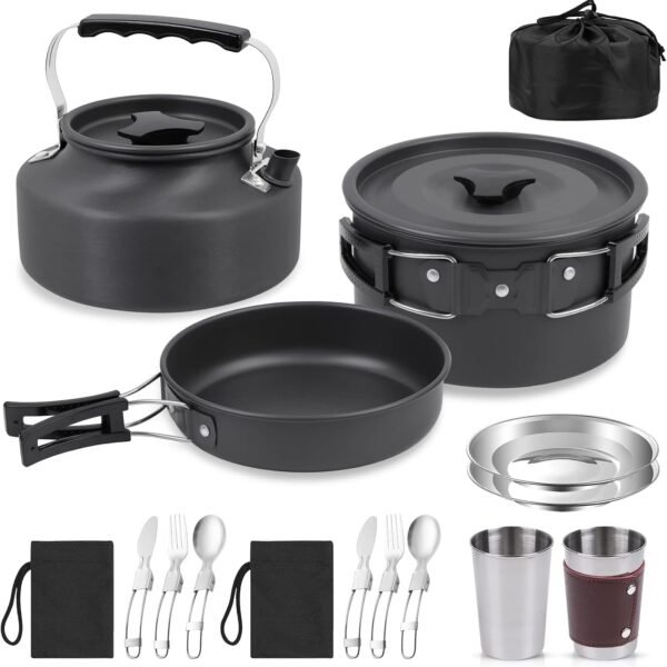 14-Piece Foldable Outdoor Cookware Set