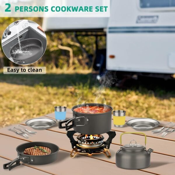 Portable Non-Stick Camping Cookware Set