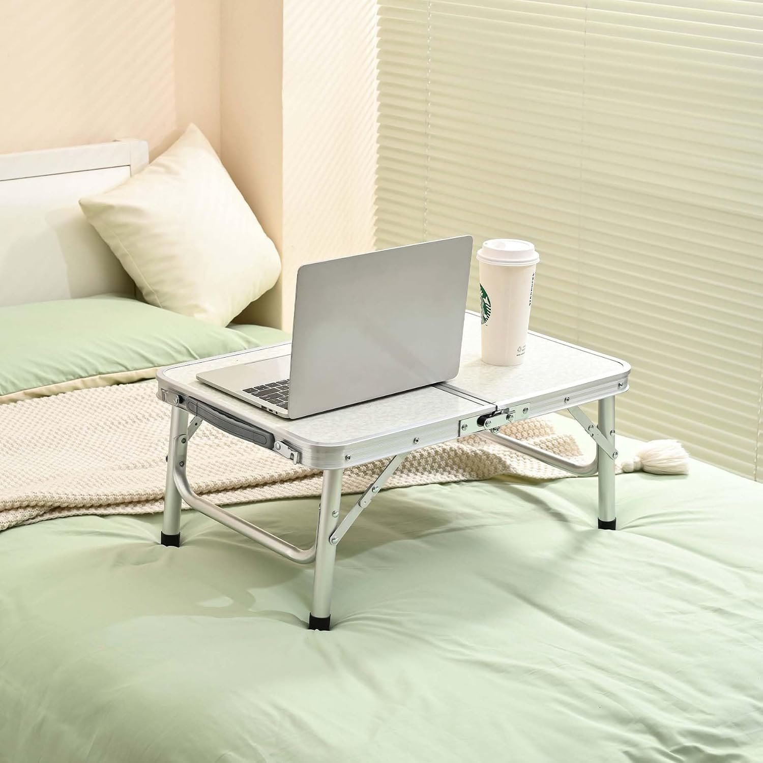 Adjustable Lightweight Aluminum Camping Side Table - Image 2
