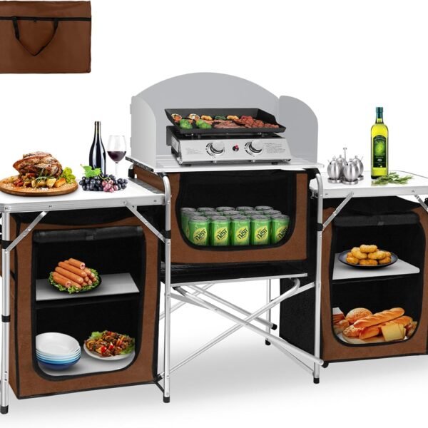 Multifunctional Aluminum Camping Kitchen Table
