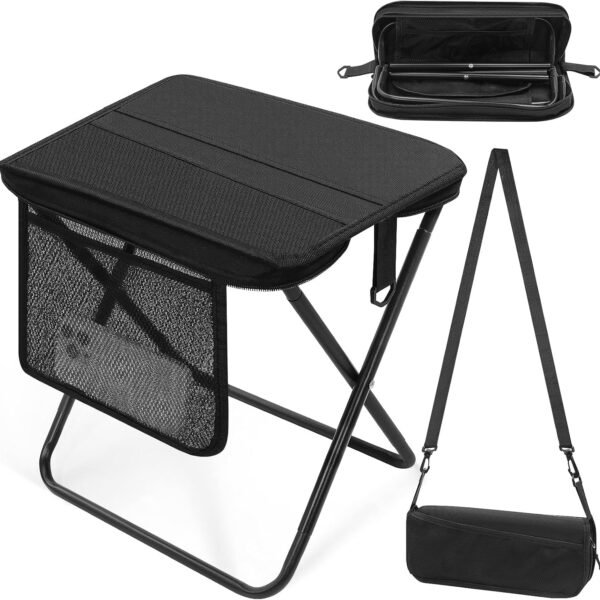 Lightweight Folding Stool with Side Pocket