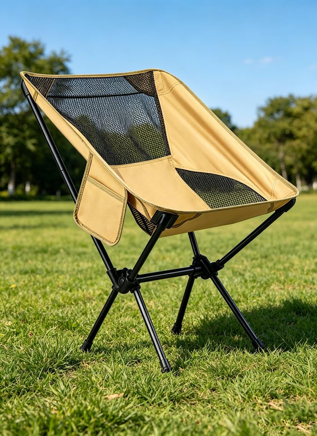Portable Folding Mesh Camping Chair - Image 2