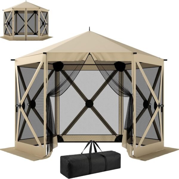 10x11ft Pop Up Screen Gazebo Tent