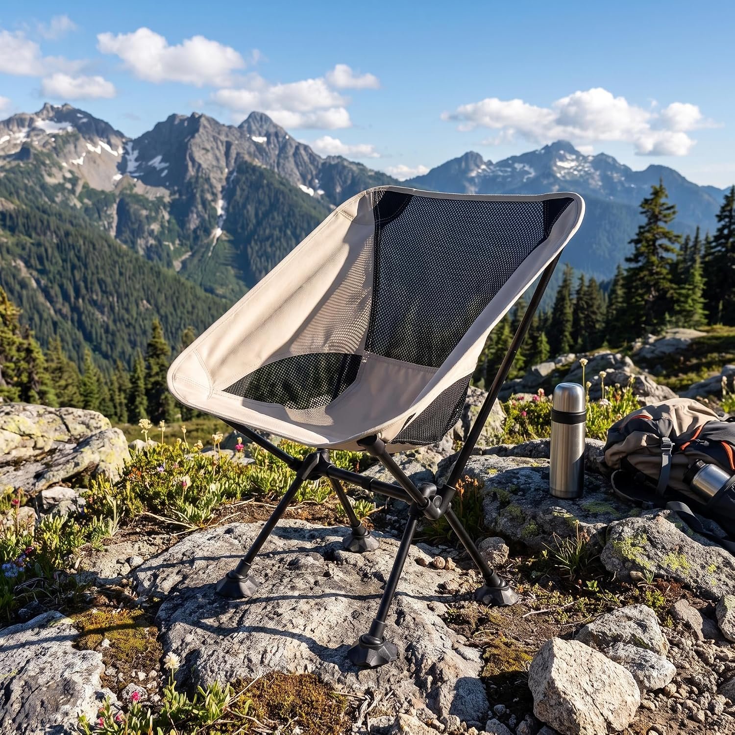Ultralight Folding Chair with Anti-Sink Feet - Image 2